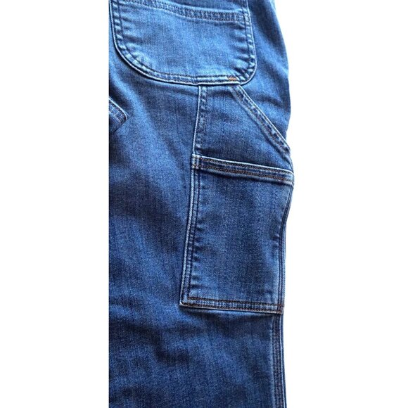 Carhartt Women's Relaxed Fit Pants Size 16 Short Blue Workwear Aesthetic - Picture 7 of 11
